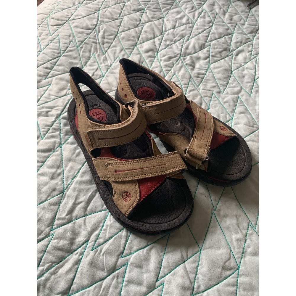 timberland adventure seekers tan/red sandals